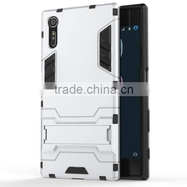 GVC Slim Hard Phone Case Robot Armor Hybrid Back Cover for Xperia XZ Compact For Sony Xperia Z5 FOR TRANSFORMER CASE KICKSTAND
