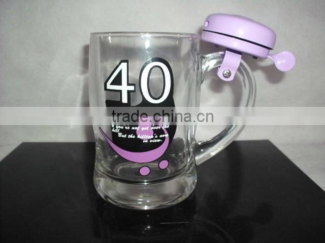 hotsale promotion pilsner beer glass with design with color box