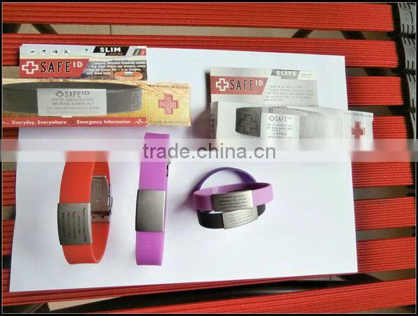 Custom Sport Bracelets Laser Engrave ID Bicycle Bracelet