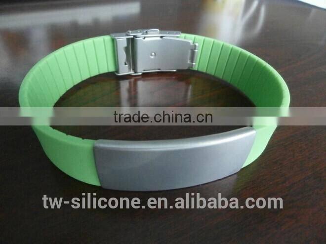 new product customized personal rubber id bracelets cheap