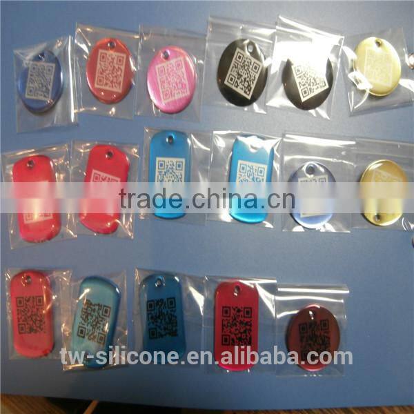 OEM Stainless steel metal tag id tags with engraved logo