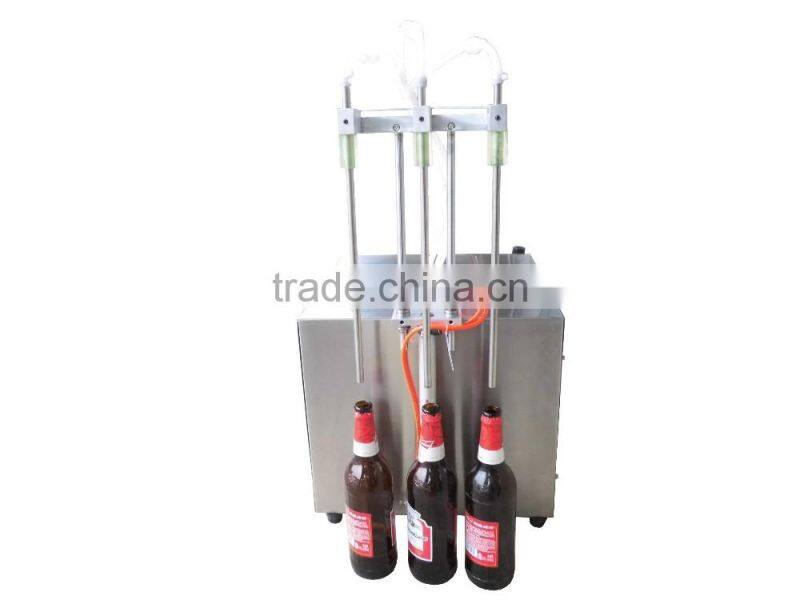 Semi automatic customized bottom up 3 heads liquid soap filling machine