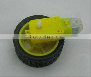 plastic gear motor with rubber wheel 3v