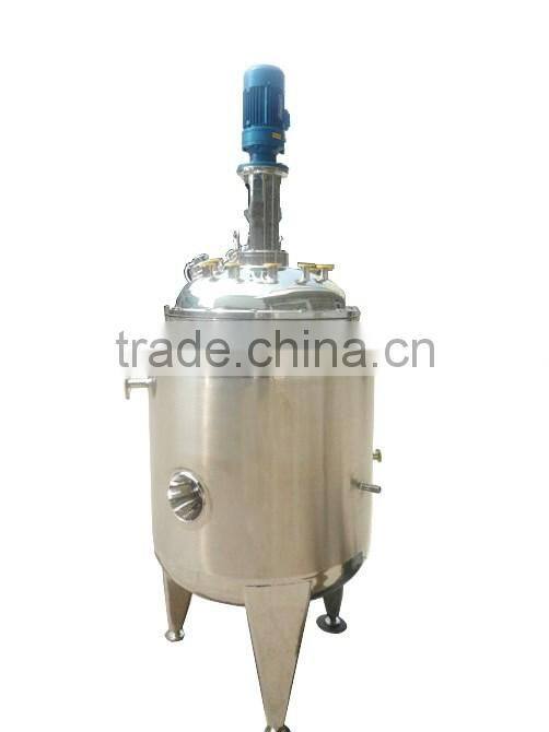 100L Stainless steel single wall blending machine, syrup/ liquid stirring tank, durable mixing reactor