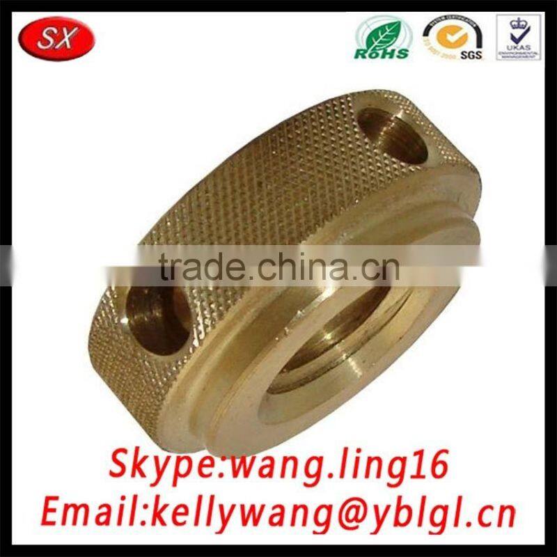 Precision Machined 300 Series Stainless Steel Diamond Knurled Nut,Thread Round Nuts 8-32 Thread Size, 3/8"