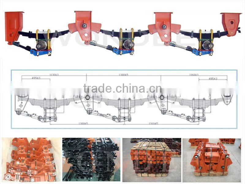 Fuwa Type Trailer Rear China 3-axle Suspension