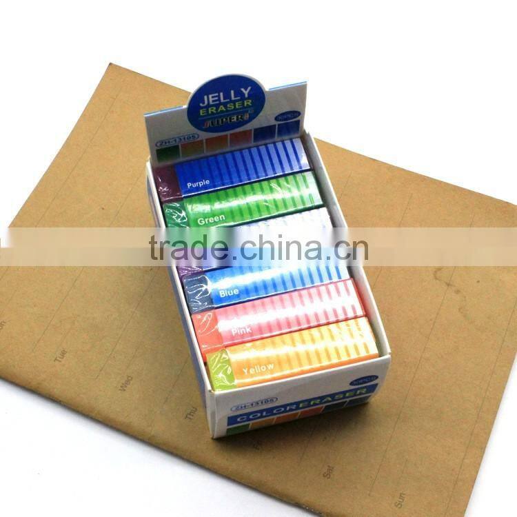 jelly color translucent eraser for students