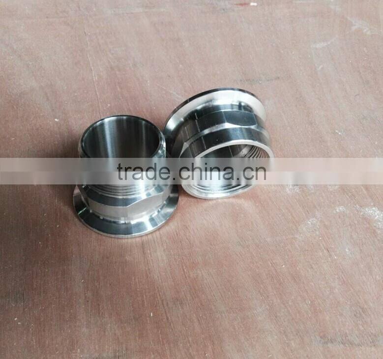 stainless steel sanitary clamp threaded ferrule
