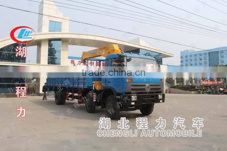 DongFeng 6*2 truck with crane,lorry loading crane