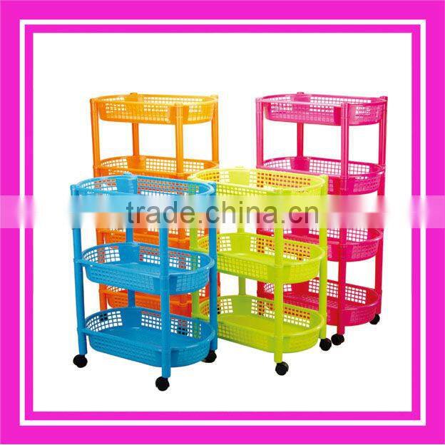 plastic storage rack for sundries (3 layers rack)