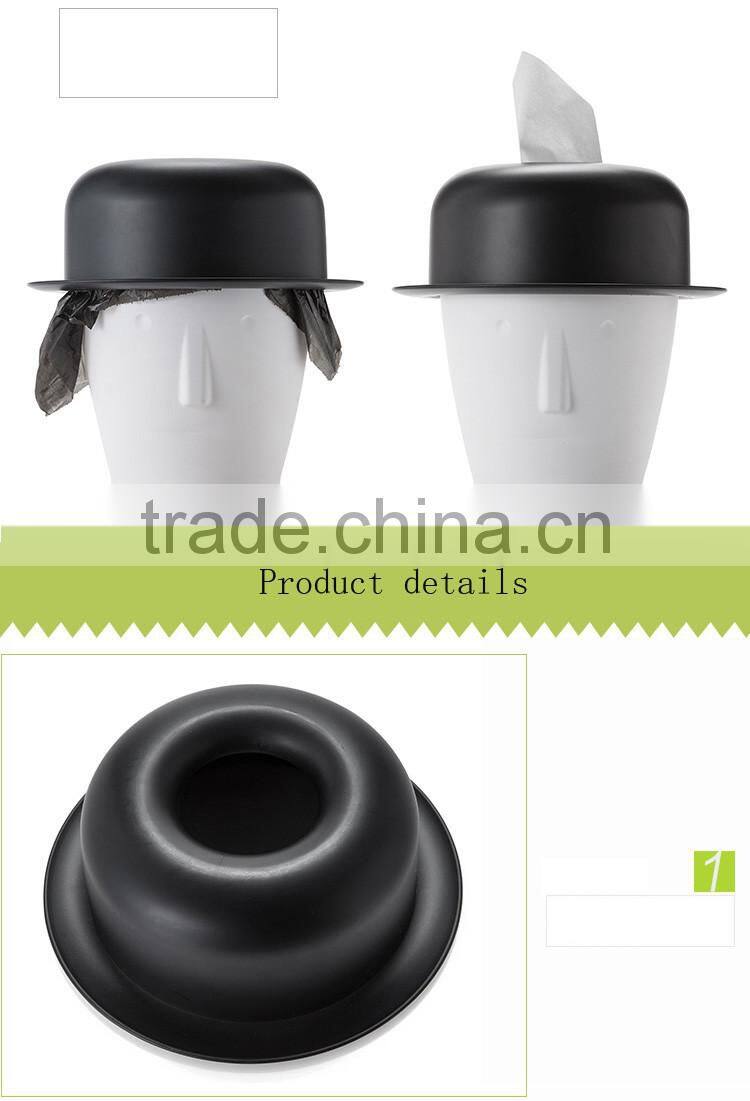 Two in one Desk Table Small Trash Can Waste Garbage Bin Wastebaske ts with tissue box cover