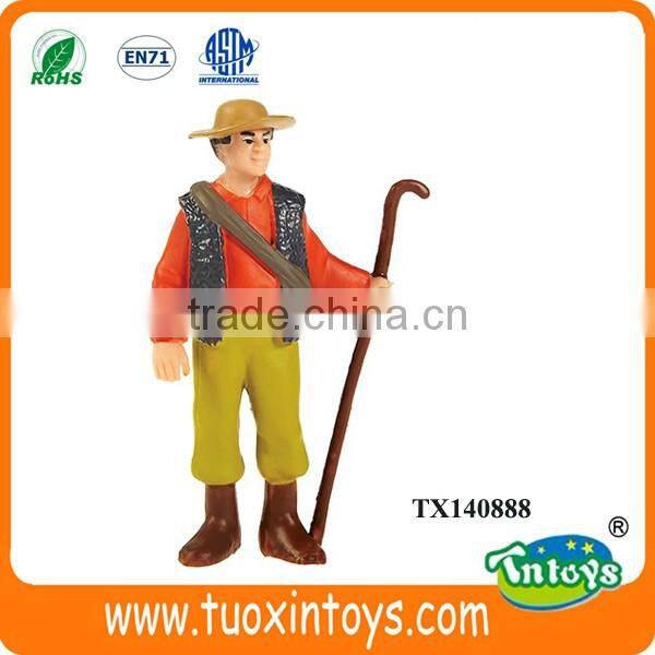 custom plastic movable toy figure, human figure toy