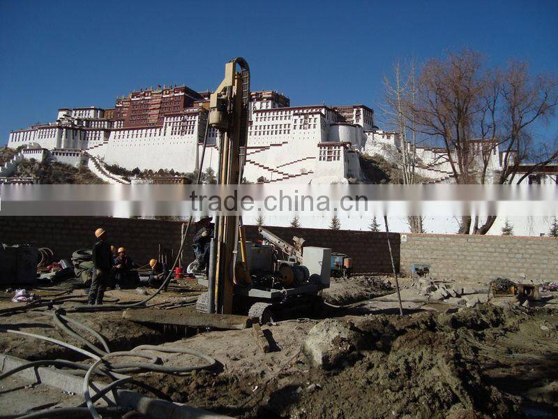 Jet grouting drilling rig with dth equipment