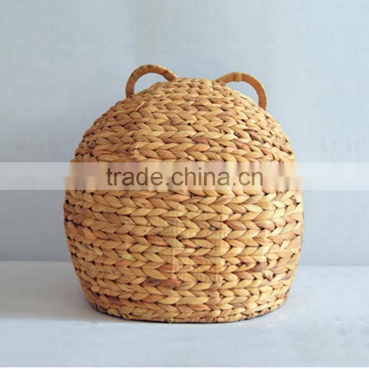 Pet product wholesale natural water hyacinth woven pet bed