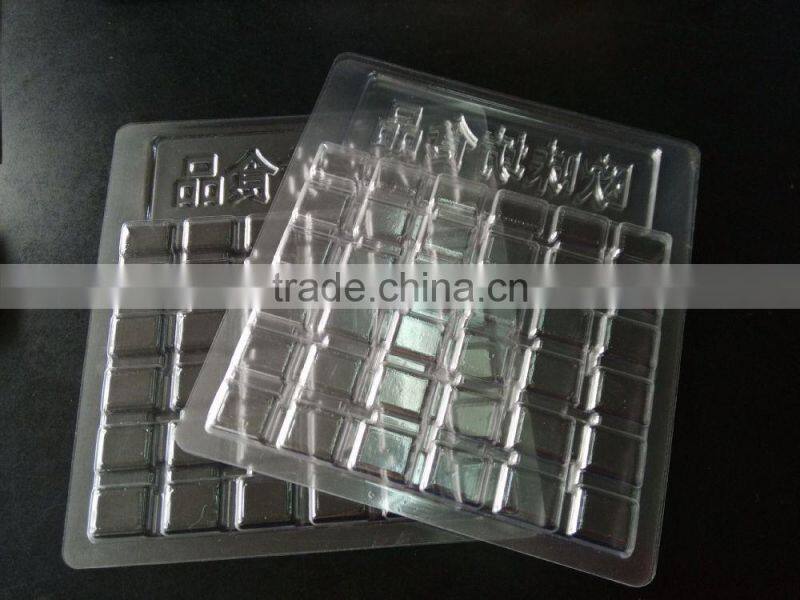 clear multi compartment plastic inner trays for snacks packaging