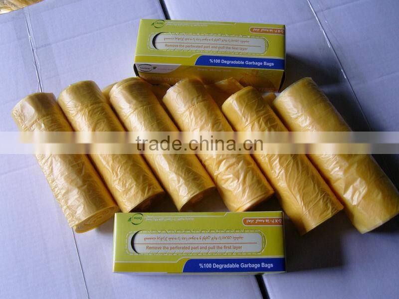 PE Plastic Drawstring Trash garbage bag