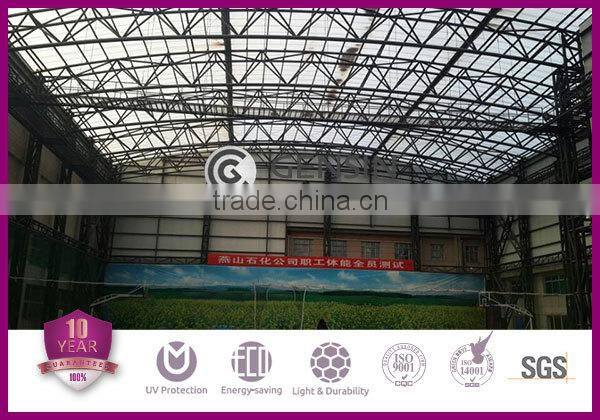 Grade A 6mm polycarbonate 2-wall sheet/ 6mm hollow sheet/6mm pc panel