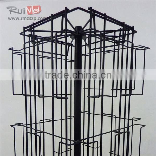Floor Standing Metal Wire Display Stands for Business Cards