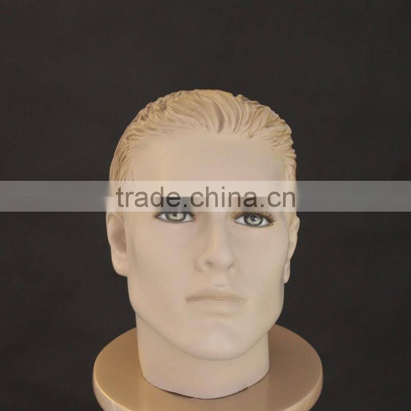 Wholdesale realistic handsome male mannequin head sale