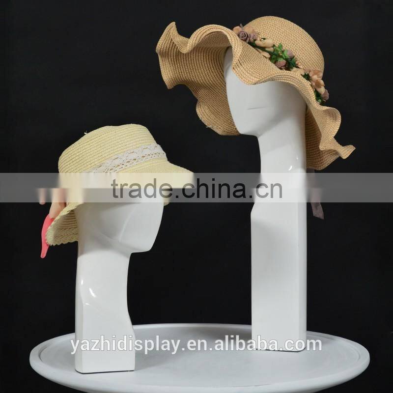 Fashion Long Neck Female mannequin Head Display For Hat/wig