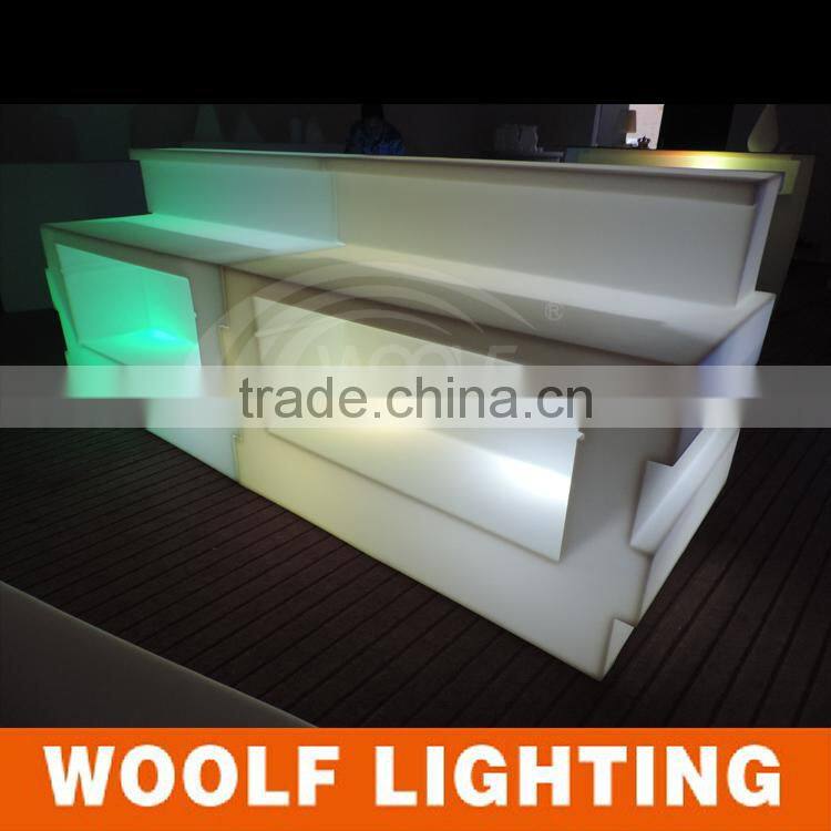 Unique Design LED Light Luminous Color Changing Bar Counter