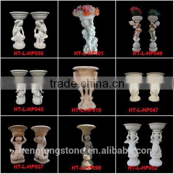 Garden Natural Stone Angel Flower Pots