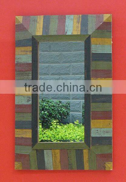 Antique Classial Vintage Decorative Outdoor Wooden Frame Mirror