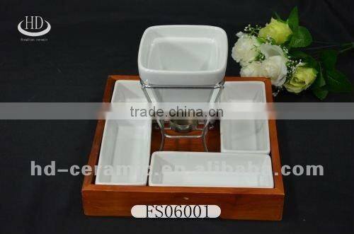 ceramic chocolate fondue bowl