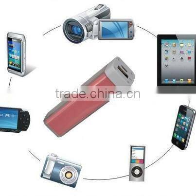 best selling best gift lipstick fashional portable power bank charger 2600mah power bank for samsung galaxy nexus