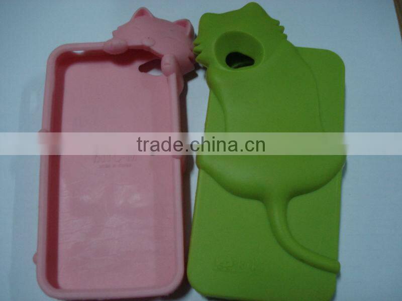 New Fashion CUP Stander Silicone Protective Case Design for iPhone4 4S