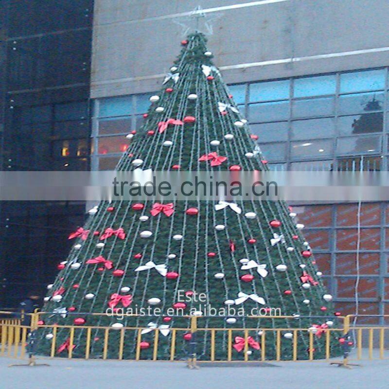 Home and outdoor garden edging decoration artificial large 3D LED Christmas Tree