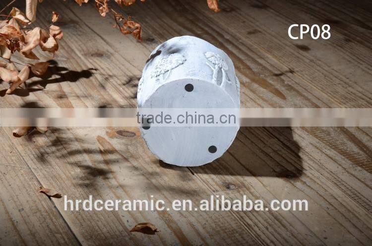 Unique design pot cement flower pot for plant garden pot