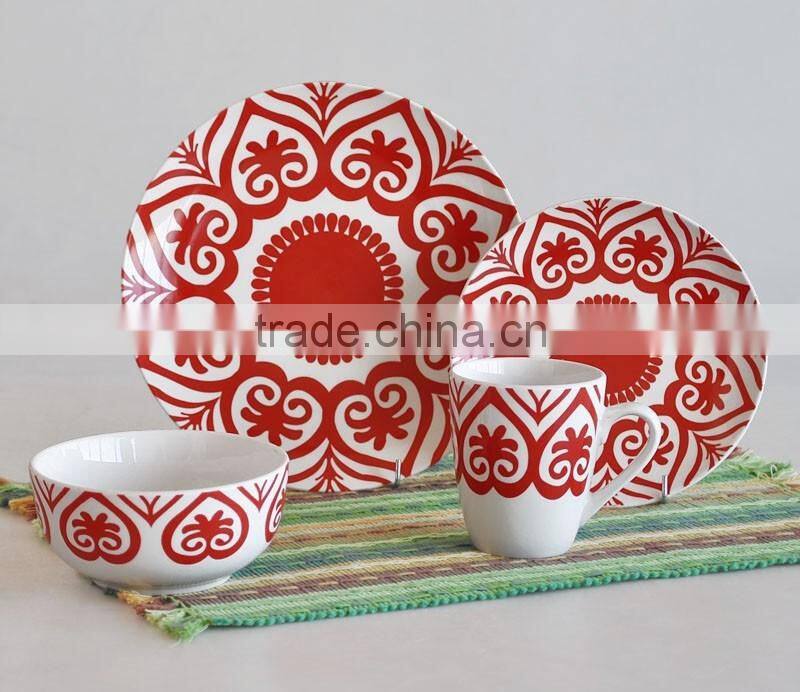 20pcs porcelain dinnerware set with full decal,porcelain dinnerware set,20pcs ceramic dinner set