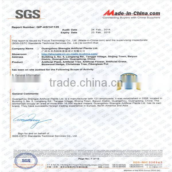 artificial peach flower tree for wedding decoration