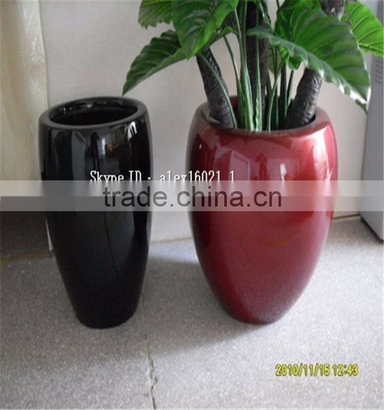 LXY072313 China manufacturer garden decoration plant pot fiberglass cheap flower pots