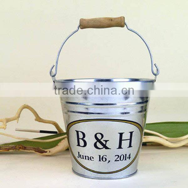 High quality oval metal buckets/ garden bucket