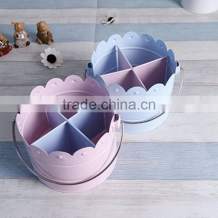 4 Grids Portable Metal Kitchen Storage Box/Picnic Collector/Beer Bucket/House Keeper