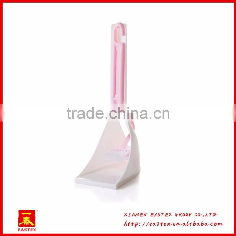 V shape toliet and edges cleaning brush with holder