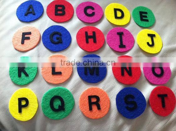 alibaba express hot sale high quality handmade new products eco friendly decoration felt wholesale letters sticker made in china