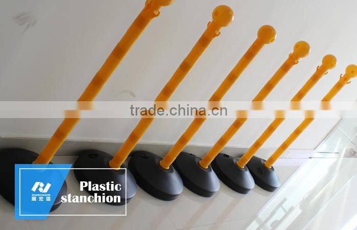 Traffic Plastic Stanchion/used crowd control barriers