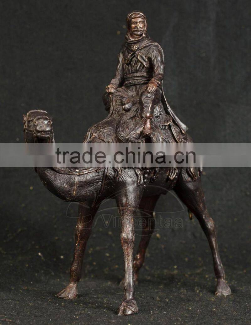 Bronze Arab on Camel Statue