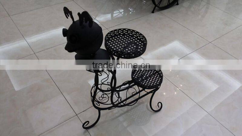 2016 new design lovely Animal shape personalized indoor Floor-standing flower stand