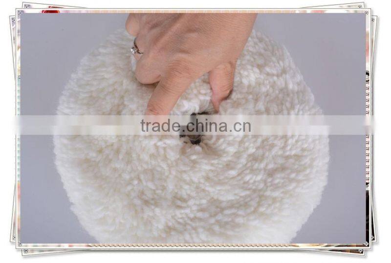 china factory 7 inch 8 inch Double Sided Wool round polishing Pad
