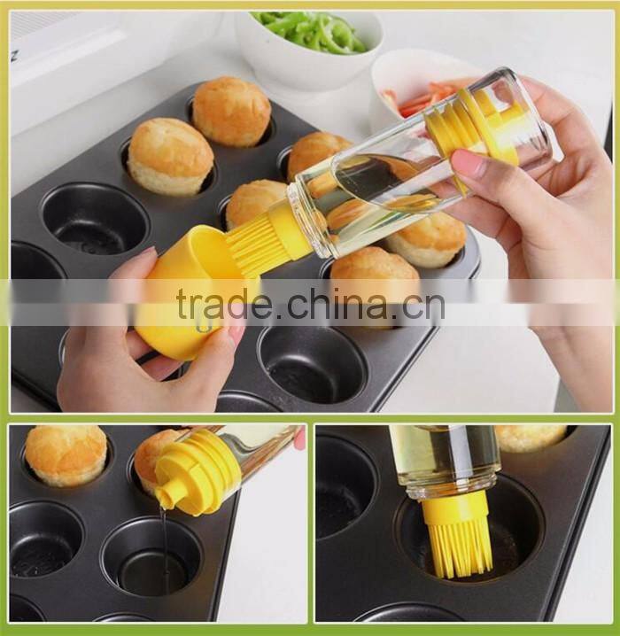 Multifunction brush /Multifunction bottle with silica gel head