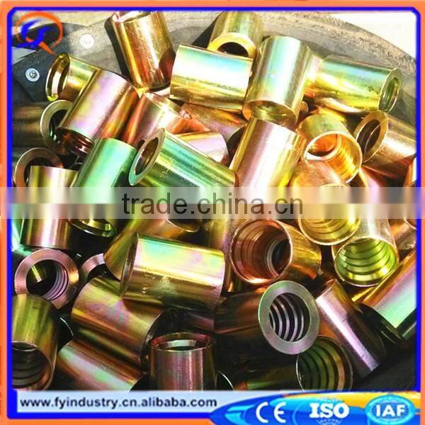 Discount,CNC Manufacture Carbon Steel Hydraulic Hose Female Ferrule FY 01400