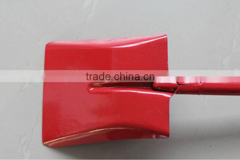 2013 new painted TUV/GS standard fiberglass poly grip S512D snow, fire and garden shovel with fiberglass and wooden handle