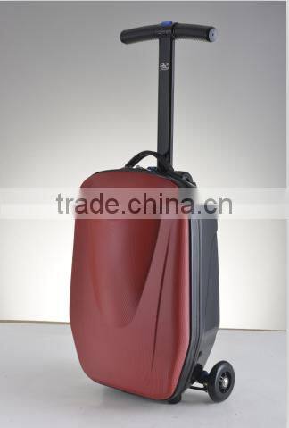Factory direct sale foldable travel scooter suitcase