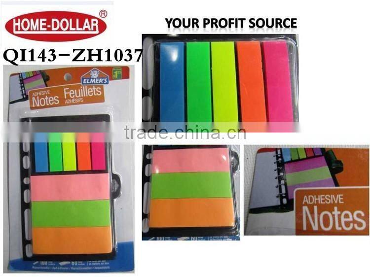 school and office uses bookmark super sticky tropical colourful stick notes/stick on notes/self-adhesive memo pads stick notes