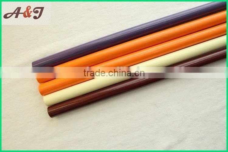 color painting wooden stick for cleaning tools