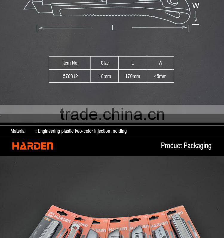 Hot Selling High Quality Low Price Plastic Cutting Tools Metal Holder 3Pcs Blade Pocket Knife